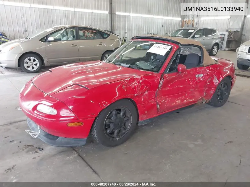 1990 Mazda Mx-5 Miata VIN: JM1NA3516L0133940 Lot: 40207749