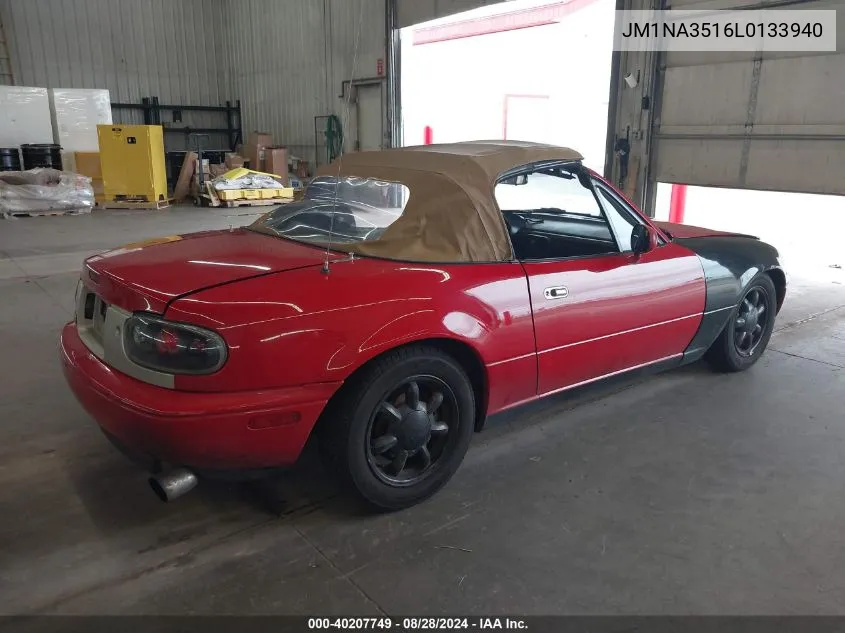 1990 Mazda Mx-5 Miata VIN: JM1NA3516L0133940 Lot: 40207749