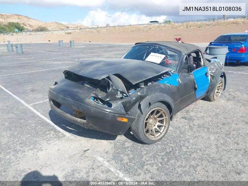 1990 Mazda Mx-5 Miata VIN: JM1NA3518L0108036 Lot: 40339476