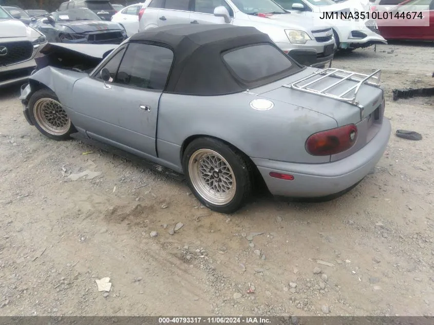 1990 Mazda Mx-5 Miata VIN: JM1NA3510L0144674 Lot: 40793317