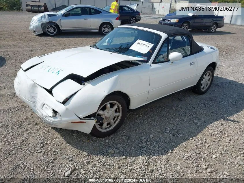 1991 Mazda Mx-5 Miata VIN: JM1NA3513M0206277 Lot: 40319165