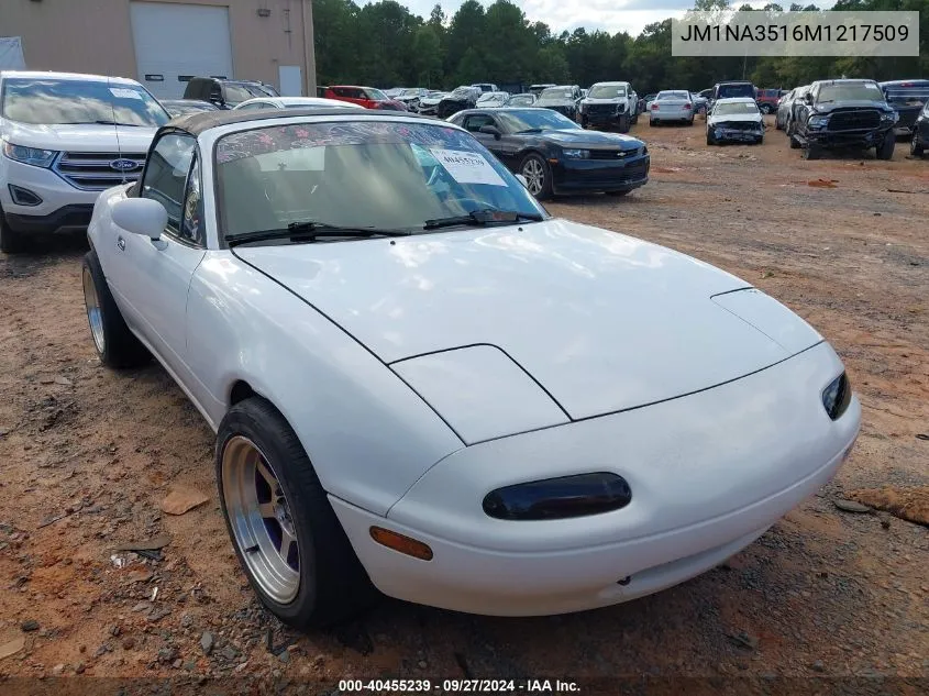 1991 Mazda Mx-5 Miata VIN: JM1NA3516M1217509 Lot: 40455239