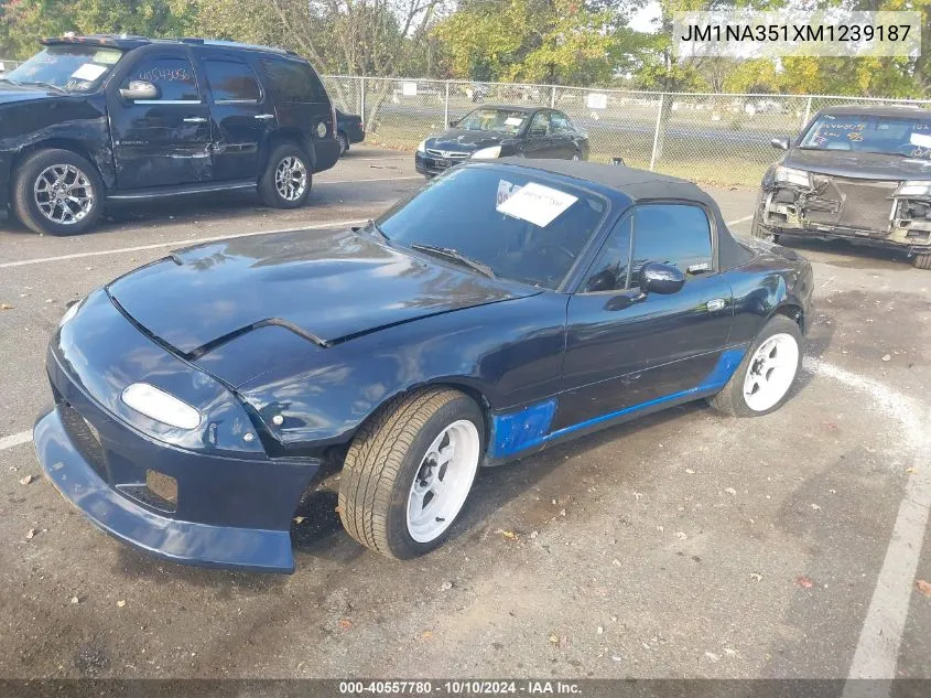 1991 Mazda Mx-5 Miata VIN: JM1NA351XM1239187 Lot: 40557780