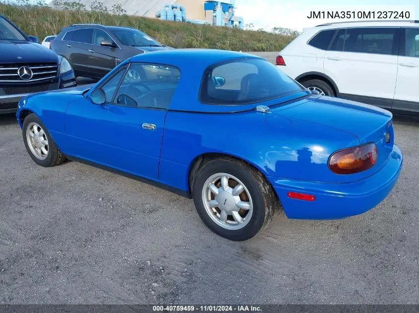 1991 Mazda Mx-5 Miata VIN: JM1NA3510M1237240 Lot: 40759459