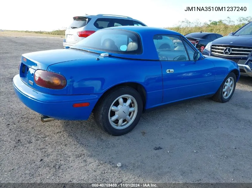 1991 Mazda Mx-5 Miata VIN: JM1NA3510M1237240 Lot: 40759459