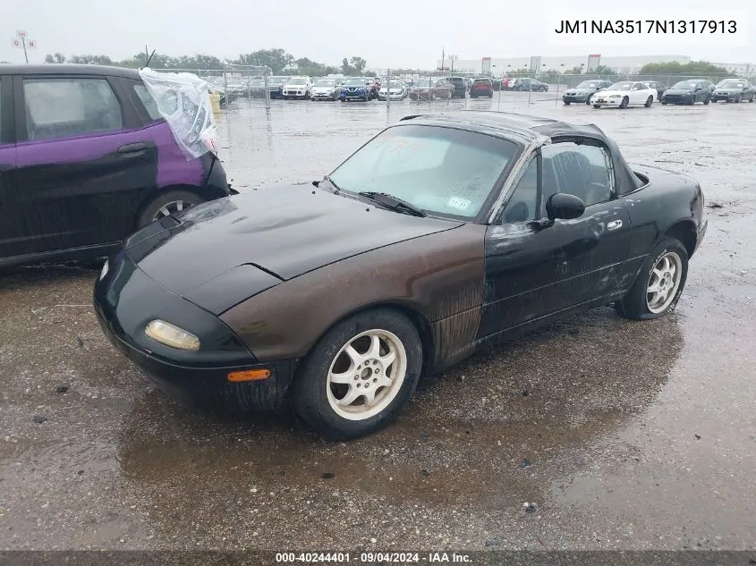 1992 Mazda Mx-5 Miata VIN: JM1NA3517N1317913 Lot: 40244401