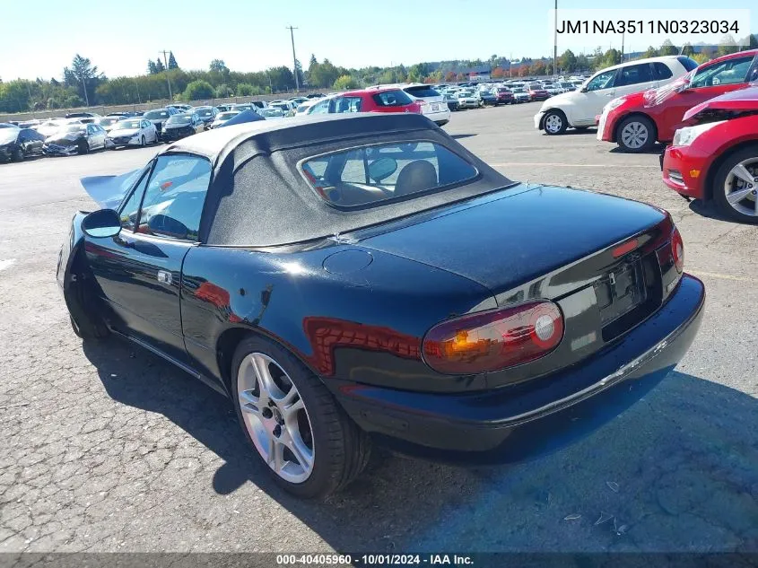 1992 Mazda Mx-5 Miata VIN: JM1NA3511N0323034 Lot: 40405960