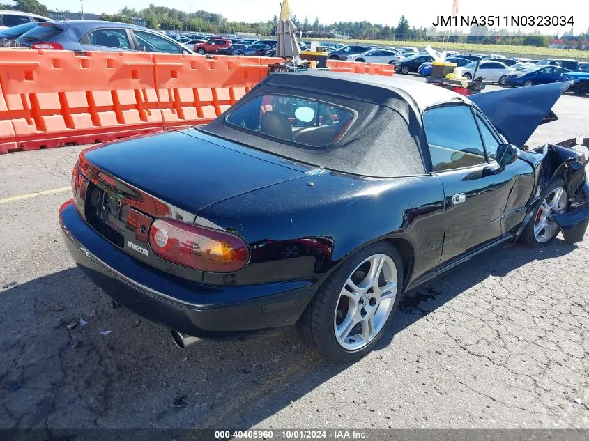 1992 Mazda Mx-5 Miata VIN: JM1NA3511N0323034 Lot: 40405960