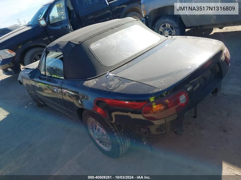 1992 Mazda Mx-5 Miata VIN: JM1NA3517N1316809 Lot: 40509281