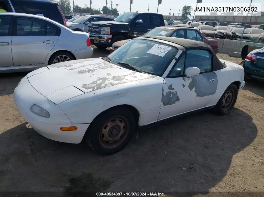 1992 Mazda Mx-5 Miata VIN: JM1NA3517N0306352 Lot: 40534397