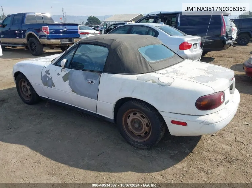 1992 Mazda Mx-5 Miata VIN: JM1NA3517N0306352 Lot: 40534397