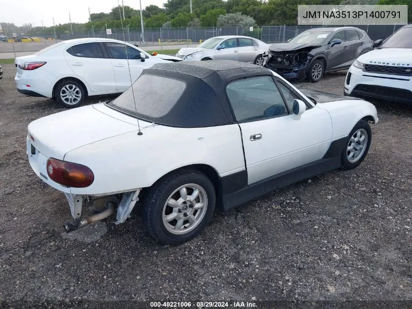 1993 Mazda Mx-5 Miata VIN: JM1NA3513P1400791 Lot: 40221006