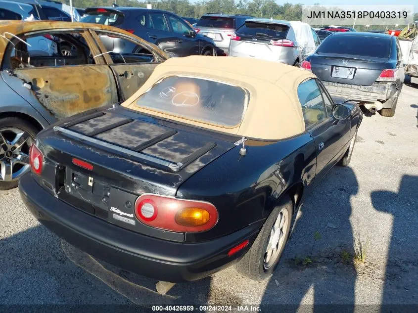 1993 Mazda Mx-5 Miata VIN: JM1NA3518P0403319 Lot: 40426959