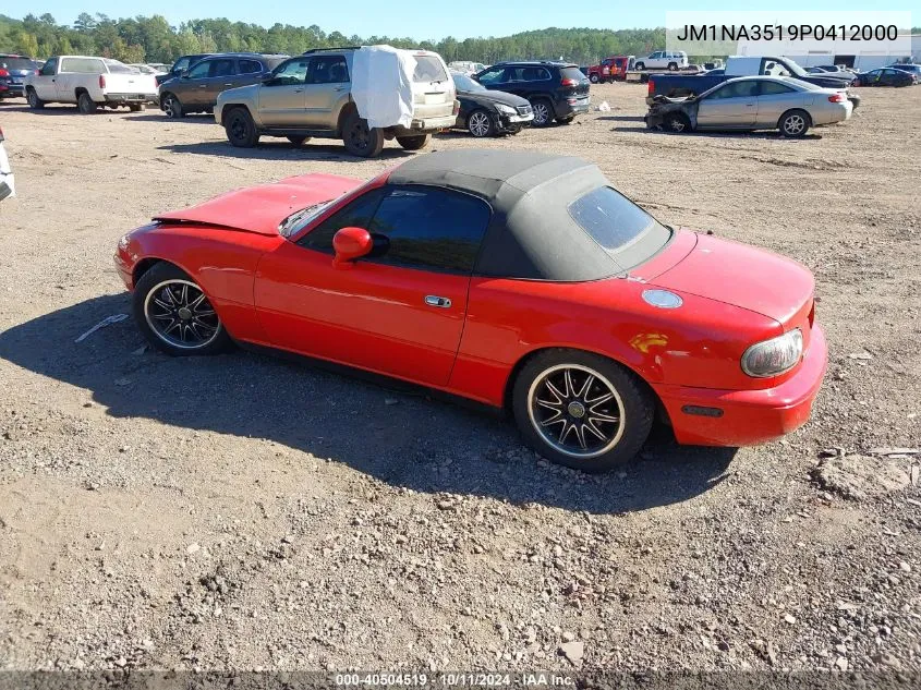 1993 Mazda Mx-5 Miata VIN: JM1NA3519P0412000 Lot: 40504519