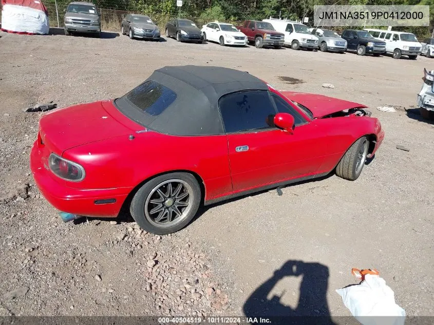 1993 Mazda Mx-5 Miata VIN: JM1NA3519P0412000 Lot: 40504519