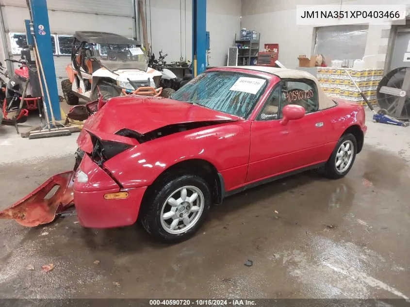 1993 Mazda Mx-5 Miata VIN: JM1NA351XP0403466 Lot: 40590720