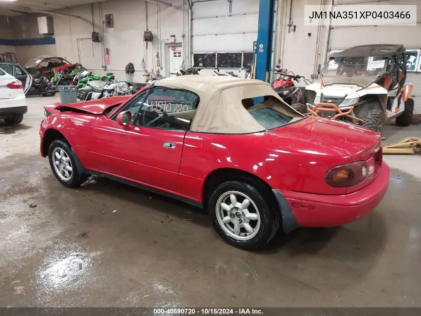 1993 Mazda Mx-5 Miata VIN: JM1NA351XP0403466 Lot: 40590720