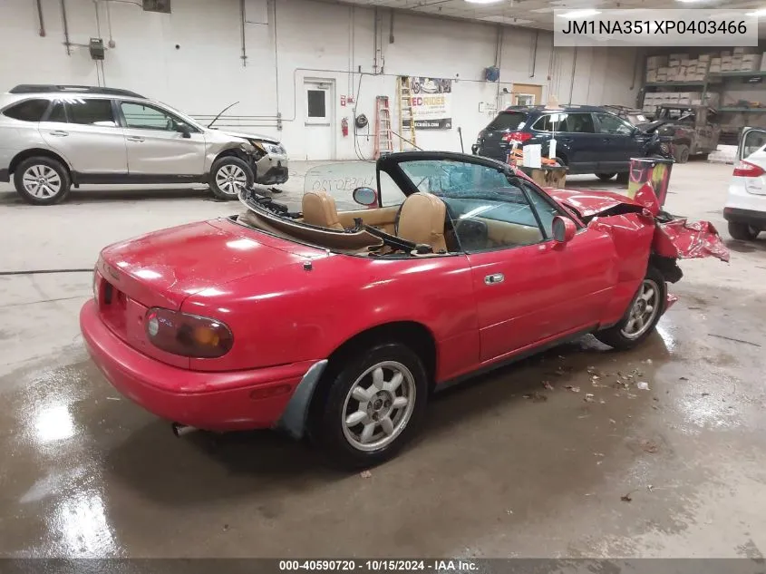 1993 Mazda Mx-5 Miata VIN: JM1NA351XP0403466 Lot: 40590720