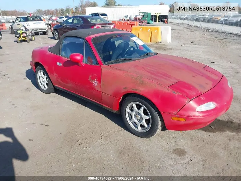 1994 Mazda Mx-5 Miata VIN: JM1NA3530R0513754 Lot: 40794027