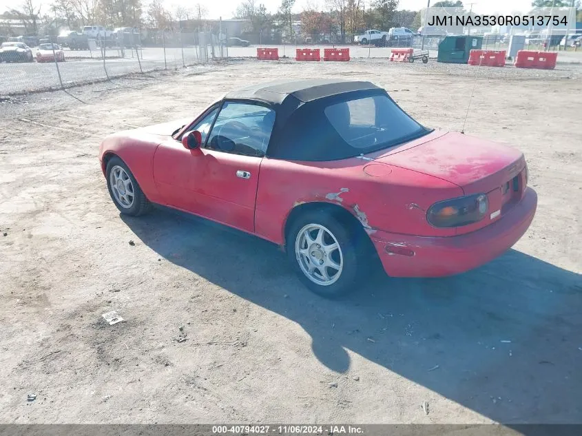 1994 Mazda Mx-5 Miata VIN: JM1NA3530R0513754 Lot: 40794027