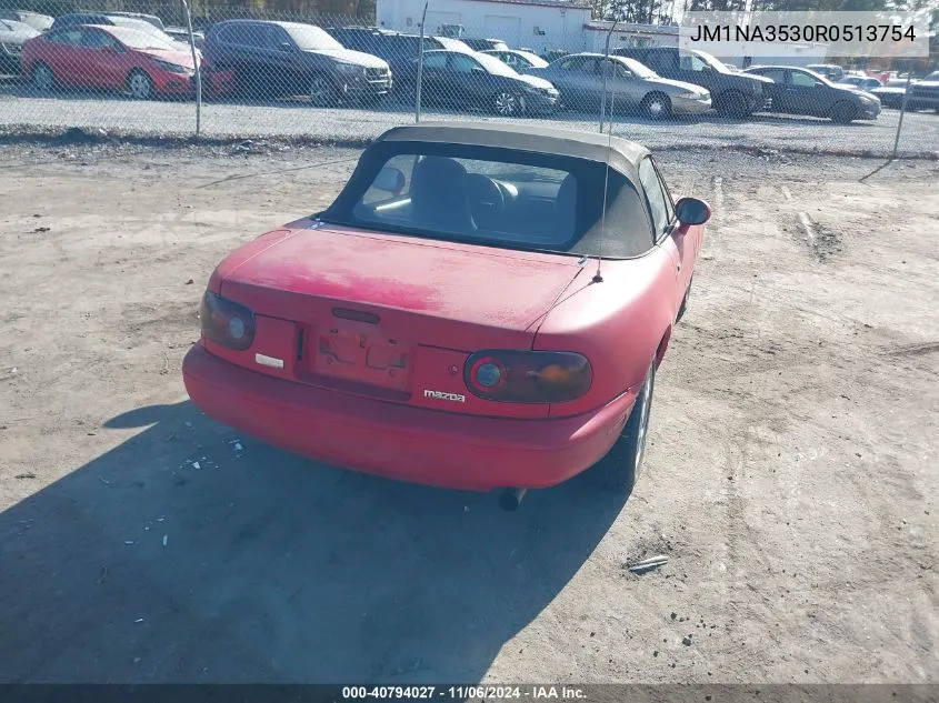 1994 Mazda Mx-5 Miata VIN: JM1NA3530R0513754 Lot: 40794027