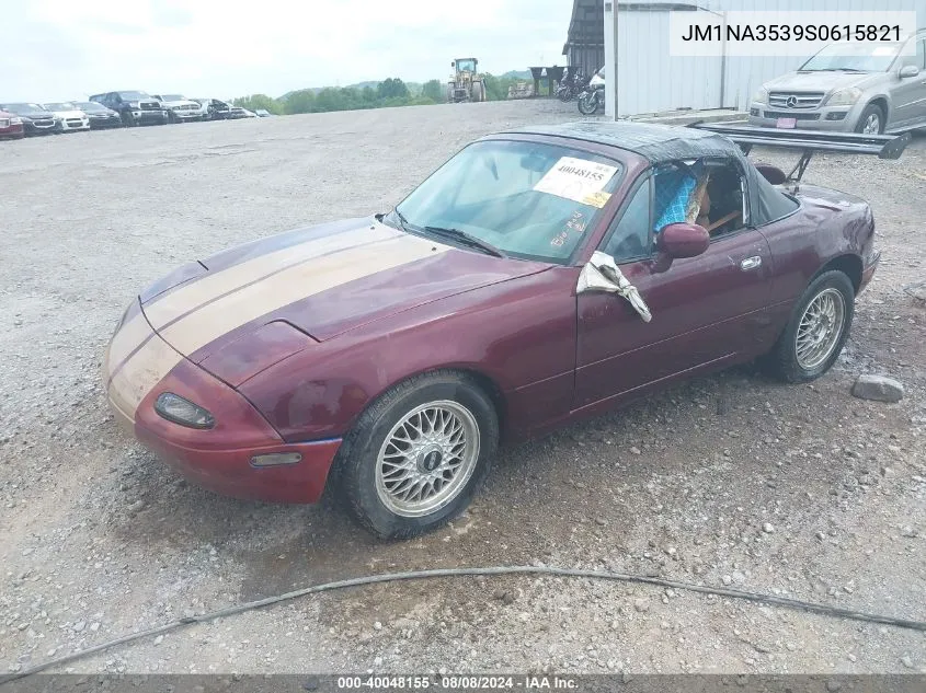 1995 Mazda Mx-5 Miata VIN: JM1NA3539S0615821 Lot: 40048155