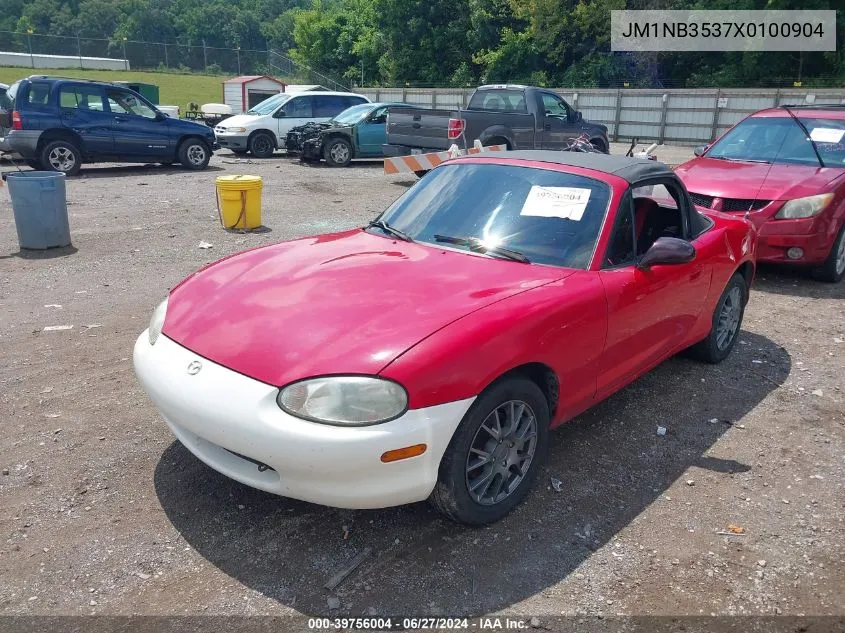 1999 Mazda Mx-5 Miata Leather Pkg/Popular Equipment Pkg/Sports Pkg/Touring Pkg VIN: JM1NB3537X0100904 Lot: 39756004