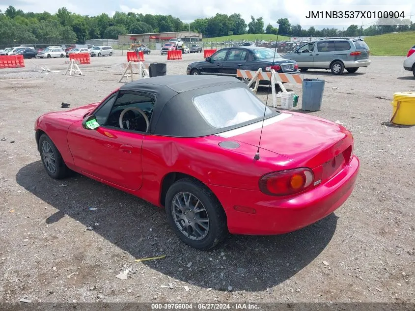 1999 Mazda Mx-5 Miata Leather Pkg/Popular Equipment Pkg/Sports Pkg/Touring Pkg VIN: JM1NB3537X0100904 Lot: 39756004