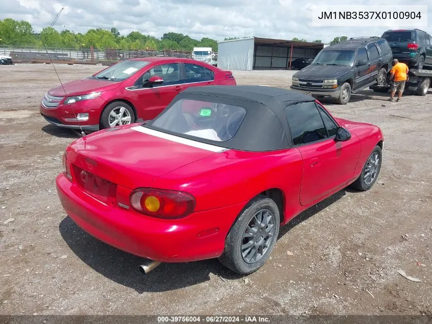 1999 Mazda Mx-5 Miata Leather Pkg/Popular Equipment Pkg/Sports Pkg/Touring Pkg VIN: JM1NB3537X0100904 Lot: 39756004