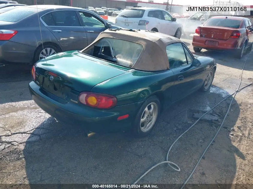 1999 Mazda Mx-5 Miata Leather Pkg/Popular Equipment Pkg/Sports Pkg/Touring Pkg VIN: JM1NB3537X0110168 Lot: 40165014