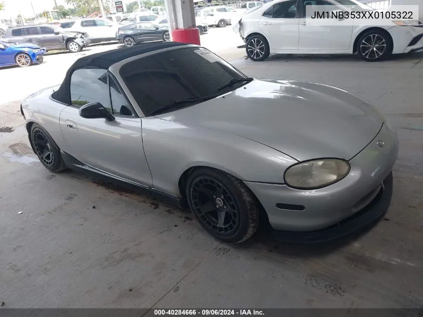 1999 Mazda Mx-5 Miata Leather Pkg/Popular Equipment Pkg/Sports Pkg/Touring Pkg VIN: JM1NB353XX0105322 Lot: 40284666