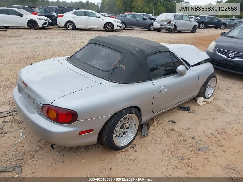 1999 Mazda Mx-5 Miata VIN: JM1NB3538X0122653 Lot: 40316599