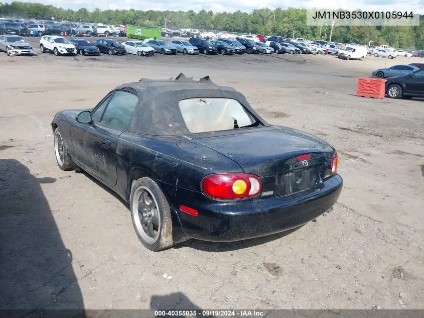 1999 Mazda Mx-5 Miata Leather Pkg/Popular Equipment Pkg/Sports Pkg/Touring Pkg VIN: JM1NB3530X0105944 Lot: 40355035