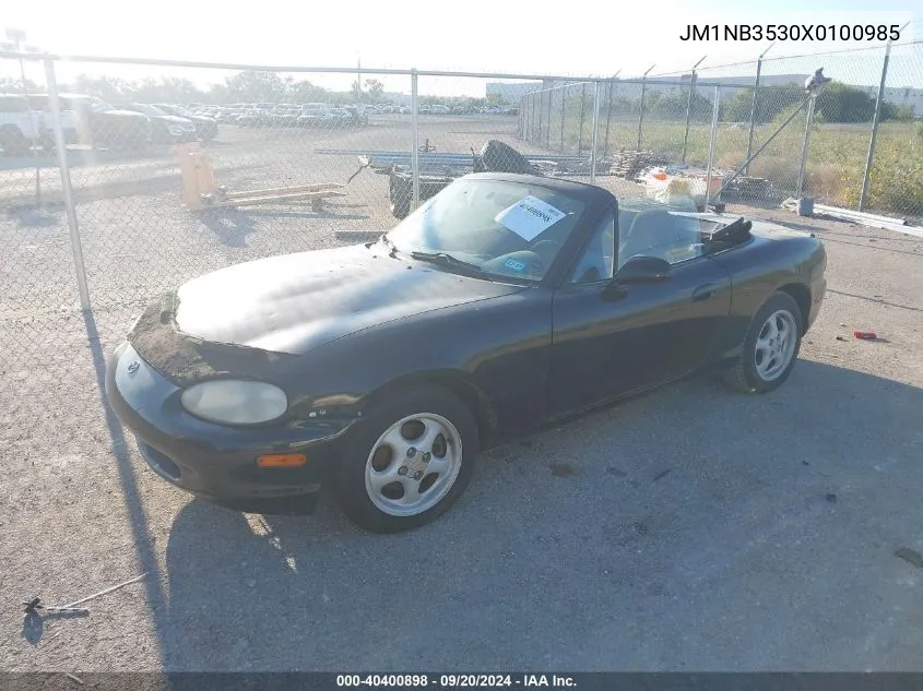 1999 Mazda Mx-5 Miata Leather Pkg/Popular Equipment Pkg/Sports Pkg/Touring Pkg VIN: JM1NB3530X0100985 Lot: 40400898