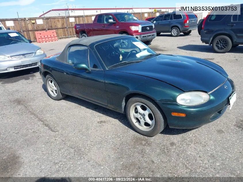 1999 Mazda Mx-5 Miata Leather Pkg/Popular Equipment Pkg/Sports Pkg/Touring Pkg VIN: JM1NB3535X0103753 Lot: 40417206