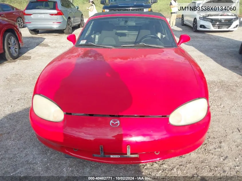 1999 Mazda Mx-5 Miata Leather Pkg/Popular Equipment Pkg/Sports Pkg/Touring Pkg VIN: JM1NB3538X0134060 Lot: 40482771