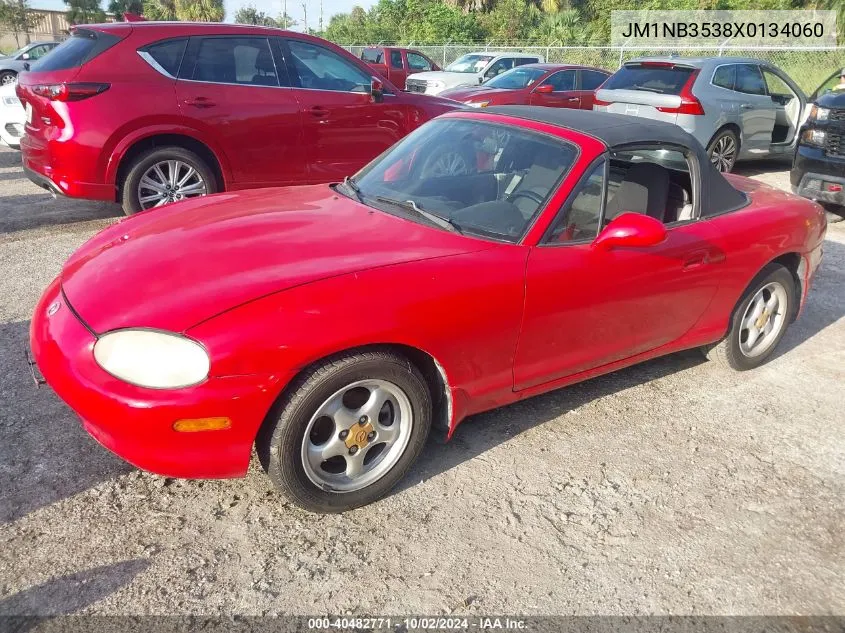 1999 Mazda Mx-5 Miata Leather Pkg/Popular Equipment Pkg/Sports Pkg/Touring Pkg VIN: JM1NB3538X0134060 Lot: 40482771