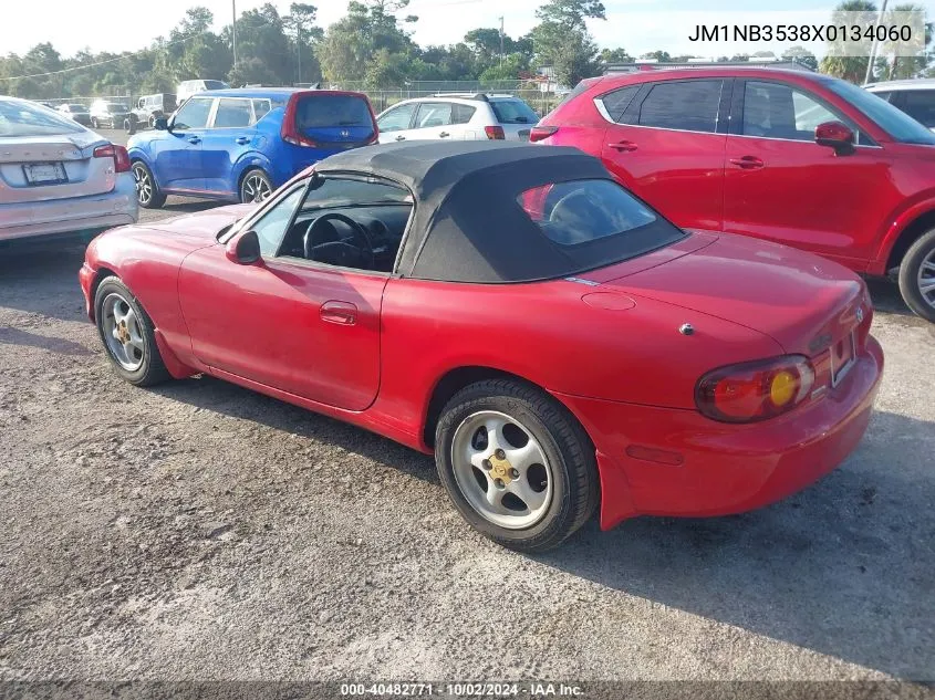 1999 Mazda Mx-5 Miata Leather Pkg/Popular Equipment Pkg/Sports Pkg/Touring Pkg VIN: JM1NB3538X0134060 Lot: 40482771