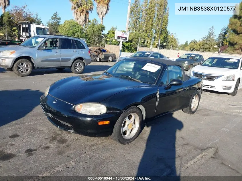 1999 Mazda Mx-5 Miata Leather Pkg/Popular Equipment Pkg/Sports Pkg/Touring Pkg VIN: JM1NB3538X0120577 Lot: 40510944