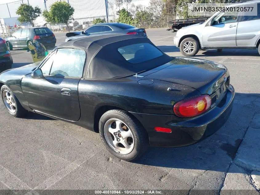 1999 Mazda Mx-5 Miata Leather Pkg/Popular Equipment Pkg/Sports Pkg/Touring Pkg VIN: JM1NB3538X0120577 Lot: 40510944