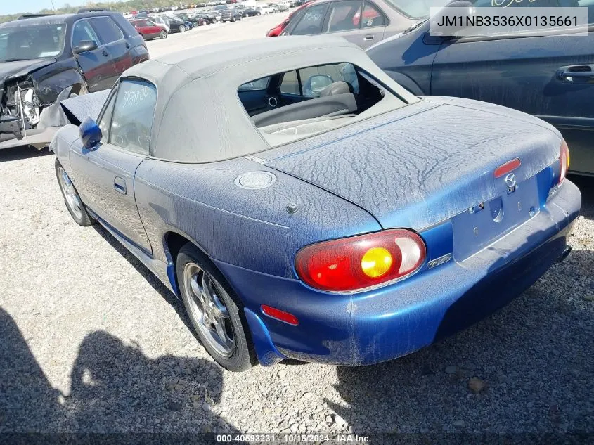 1999 Mazda Mx-5 Miata VIN: JM1NB3536X0135661 Lot: 40593231