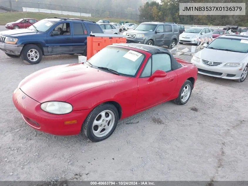 1999 Mazda Mx-5 Miata VIN: JM1NB3537X0136379 Lot: 40653794