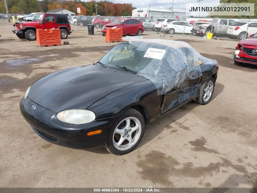 1999 Mazda Mx-5 Miata Leather Pkg/Popular Equipment Pkg/Sports Pkg/Touring Pkg VIN: JM1NB3536X0122991 Lot: 40663384