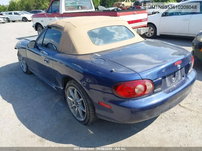 2001 Mazda Mx-5 Miata Ls/Special Edition VIN: JM1NB353610208048 Lot: 40281844