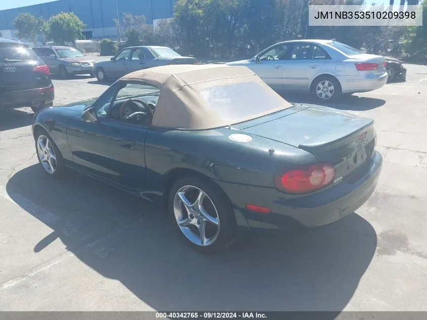 JM1NB353510209398 2001 Mazda Mx-5 Miata Ls/Special Edition