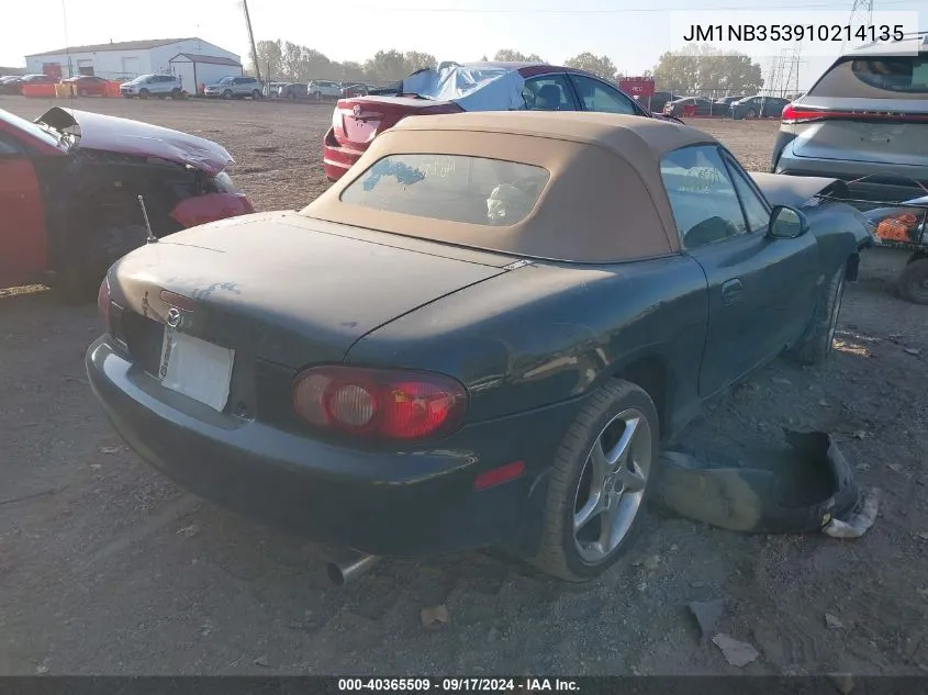 2001 Mazda Mx-5 Miata Ls VIN: JM1NB353910214135 Lot: 40365509