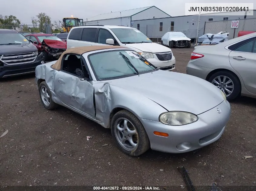 2001 Mazda Mx-5 Miata Ls/Special Edition VIN: JM1NB353810208441 Lot: 40412672