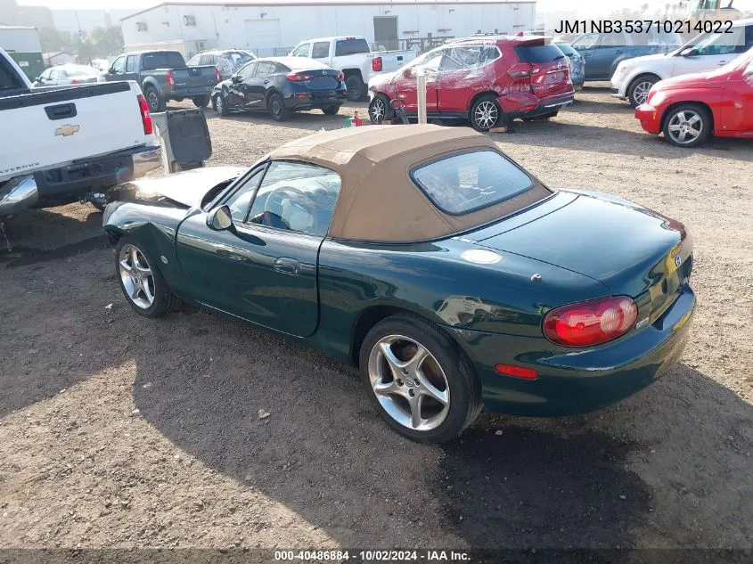 2001 Mazda Mx-5 Miata Ls/Special Edition VIN: JM1NB353710214022 Lot: 40486884