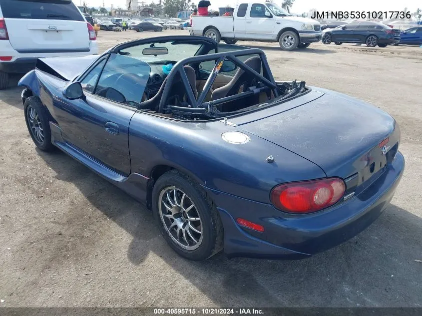 2001 Mazda Mx-5 Miata Ls/Special Edition VIN: JM1NB353610217736 Lot: 40595715