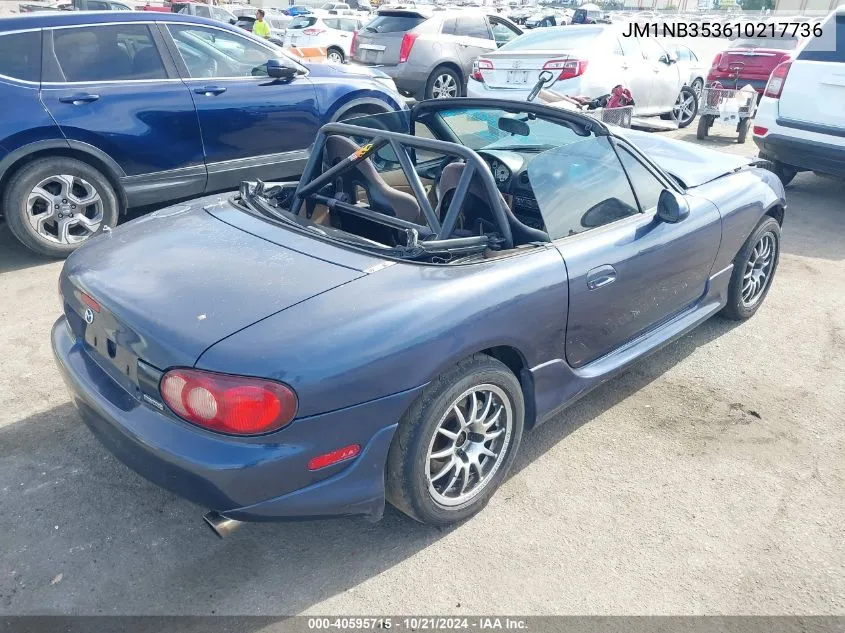 2001 Mazda Mx-5 Miata Ls/Special Edition VIN: JM1NB353610217736 Lot: 40595715